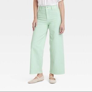 NWT a new day Mint high-rise sailor Wide Leg Jeans